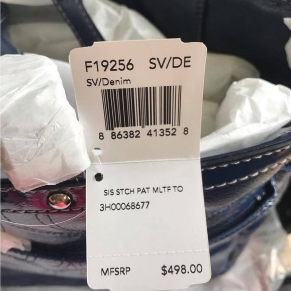 *STUNNING!* Coach Denim Blue Tote Bag/Diaper Bag in ORIGINAL PACKAGING - Picture 3 of 8